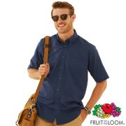 Promotional Fruit of the Loom Mens Short Sleeve Oxford Shirts for workwear