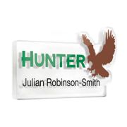 Custom Shaped Branded Name Tags Printed in Full Colour from Total Merchandise