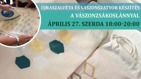 Vászontáska és újraszalvéta dekoráló workshop