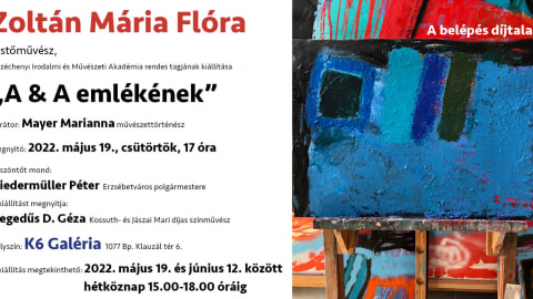 Zoltán Mária Flóra kiállítás megnyitója