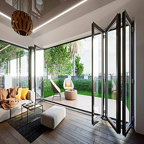 Harmónika teraszajtó