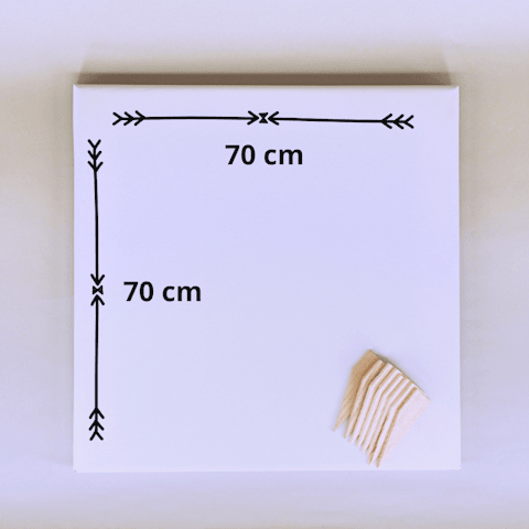 Feszített festővászon 70x70cm kerettel Akril festék