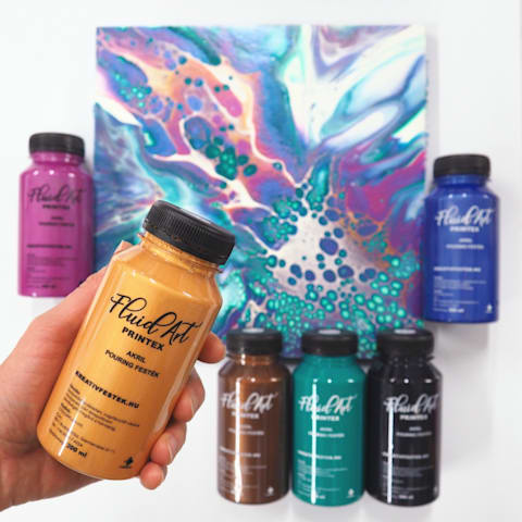 Speciális színválogatás - by Ana Hata - 12X200ml Fluid Art festék készlet