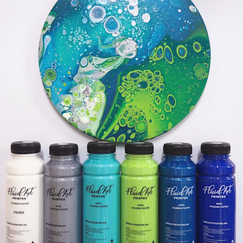 Speciális színválogatás - by Ana Hata - 12X300ml Fluid Art festék készlet