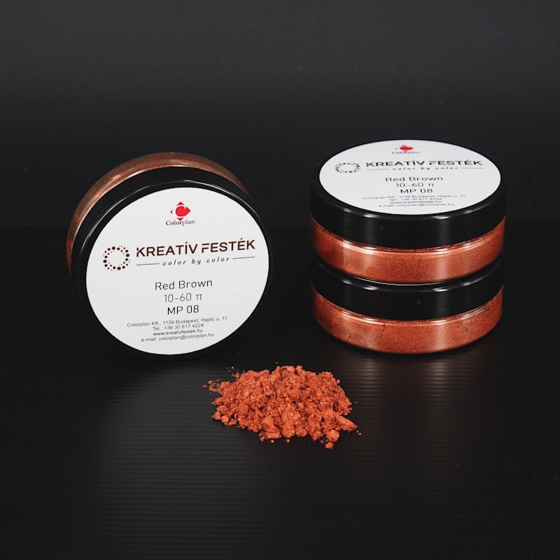 Gyöngyház pigment por Red Brown (MP08)