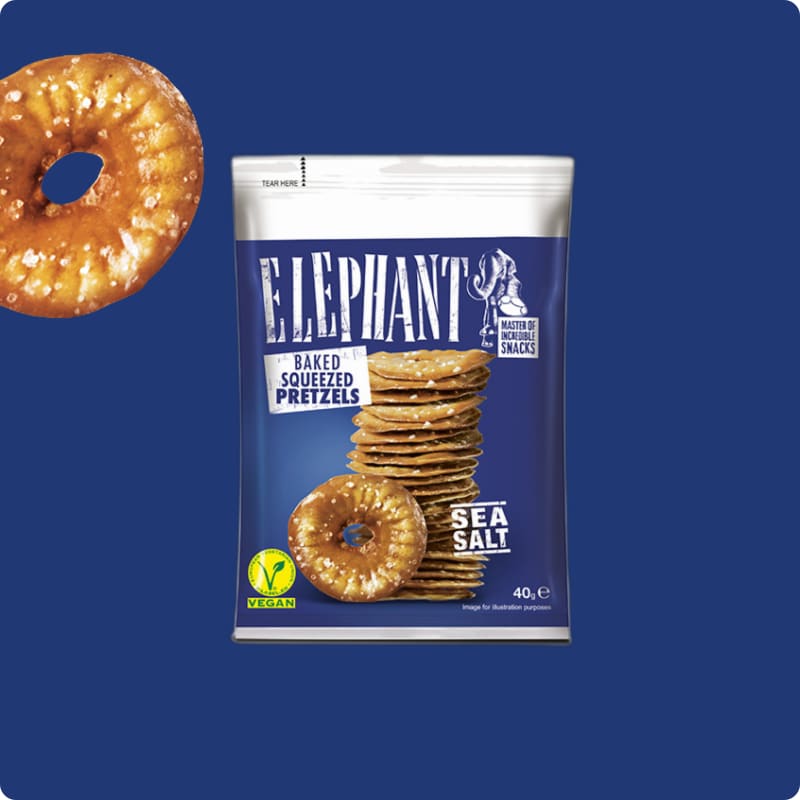 Bretzels Sel De Mer Elephant — livré au bureau