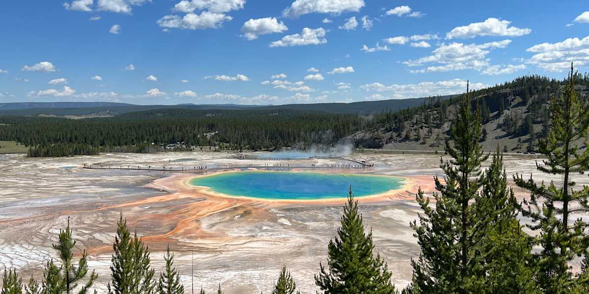 Grand Prismatic, Hike Upper Geyser Basin, explore Lake Yellowstone