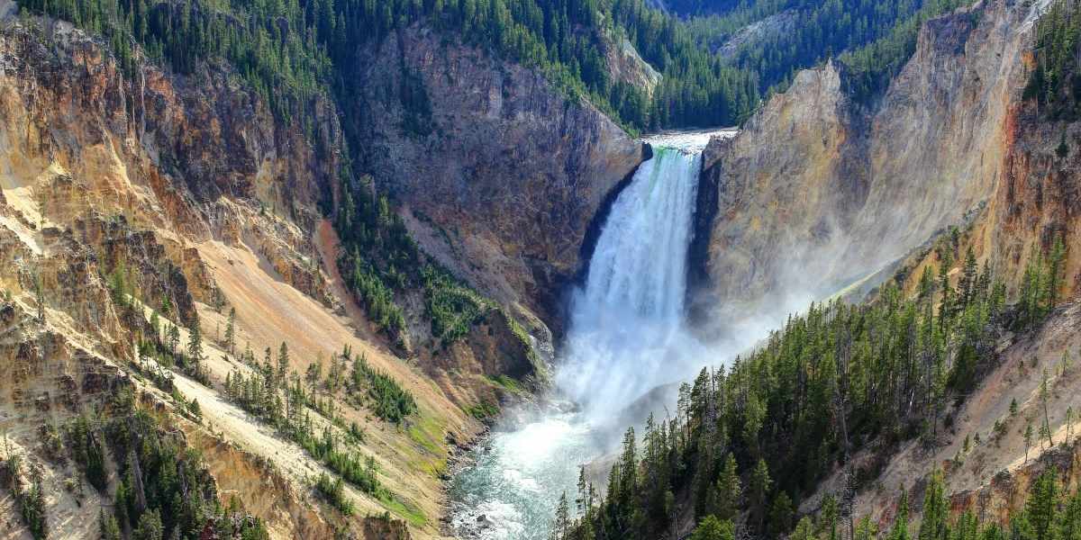Hike Grand Canyon of Yellowstone and Mammoth Hot Springs