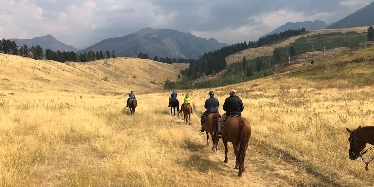 Hot Spring Soak; horseback ride the Absaroka Mountains