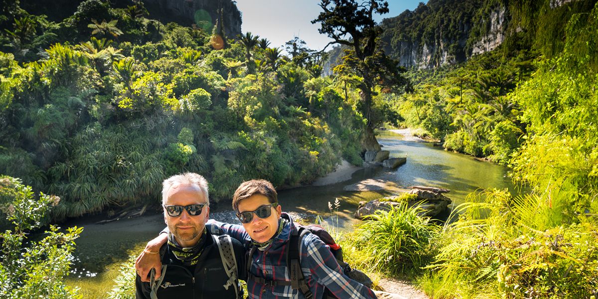 Hike Punakaiki rainforest and visit Hokitika