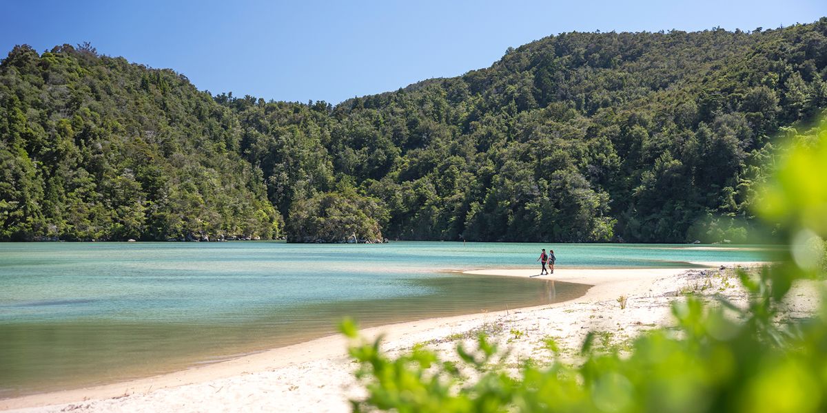 Boat ride and hike Abel Tasman National Park