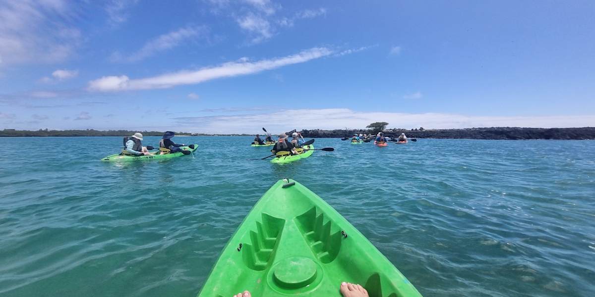 Kayaking Tortuga Bay, Boat to Isabela Island