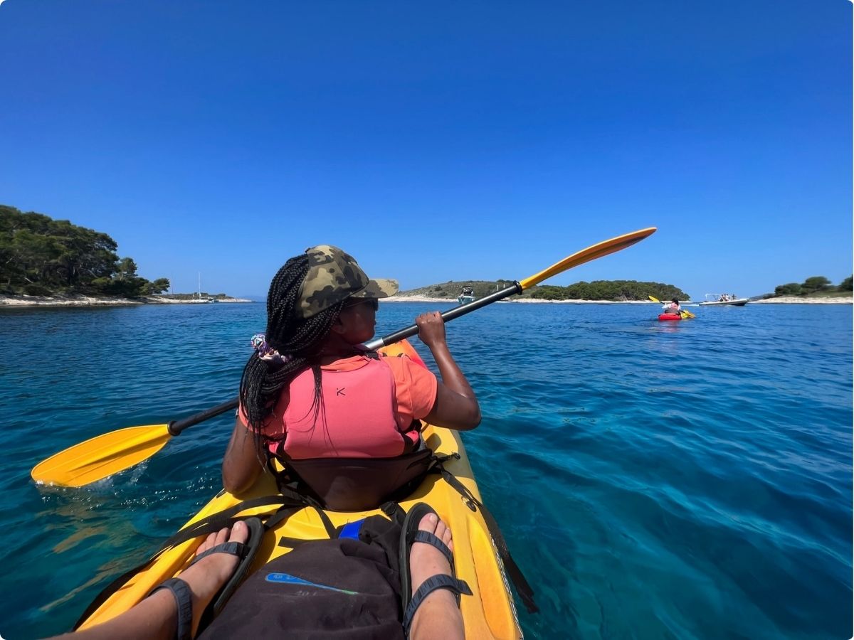 Sea kayak the peaceful Pakleni Otoci Islands