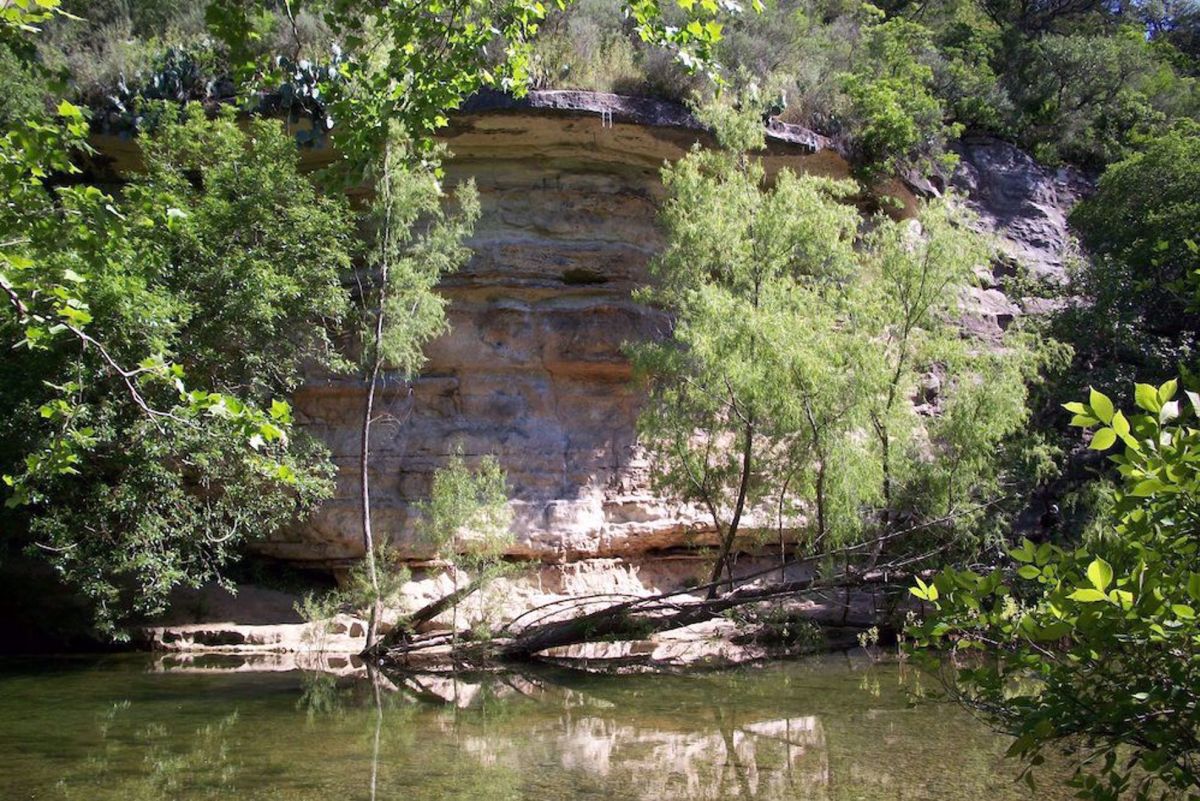 Austin & Texas Hill Country Bike Tour creek near Austin