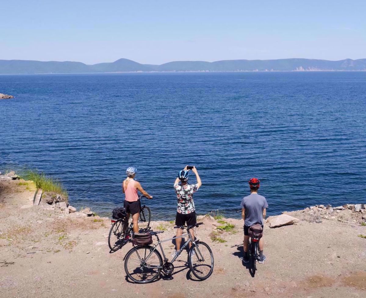 Cabot Trail Nova Scotia Bike Tour Ocean views of Nova Scotia