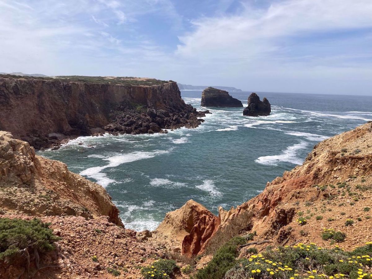 Portugal Beaches & Castles Bike Tour Clifs on the coast
