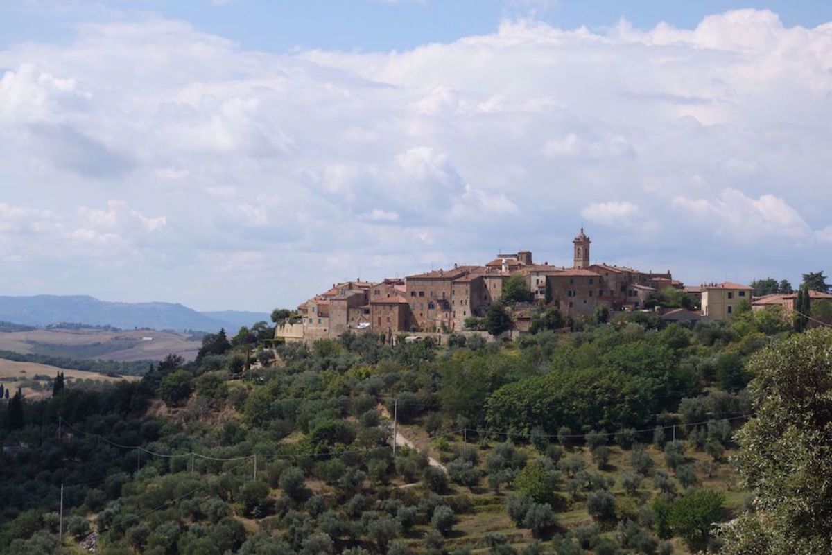 E-bike Tuscany Italy Bike Tour Hilltop town in Tuscany