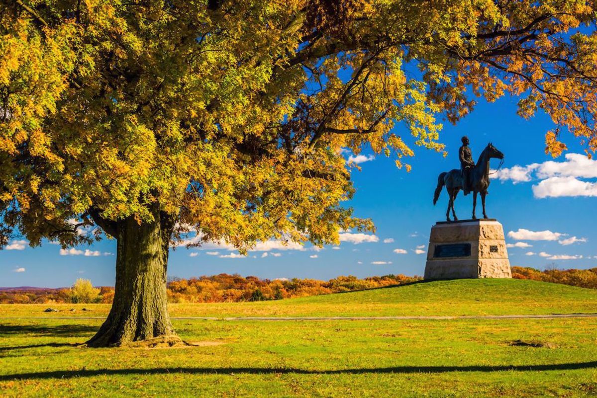 Gettysburg to Washington DC-Bike Tour Gettysburg Monument
