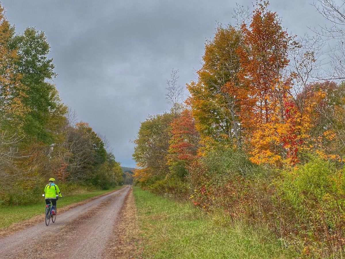 Great Allegheny Passage Bike Tour fall colors