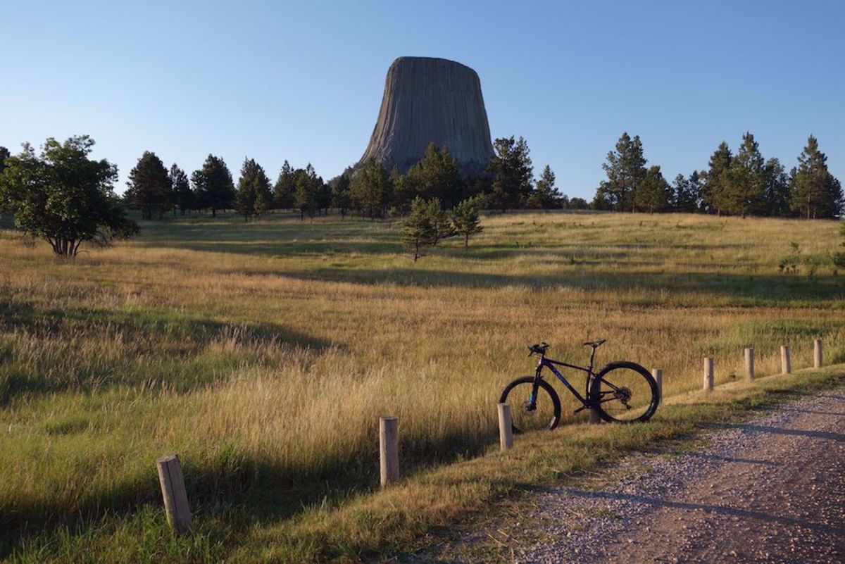 Mickelson Rail Trail & Black Hills Bike Tour Devil's tower and bike