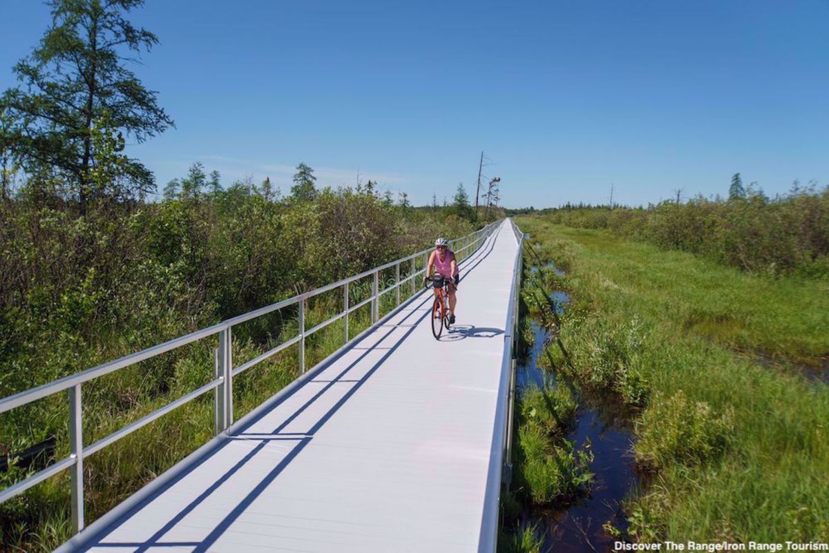 Minnesota Rail Trails Bike Tour Mesabi Trail Wetlands