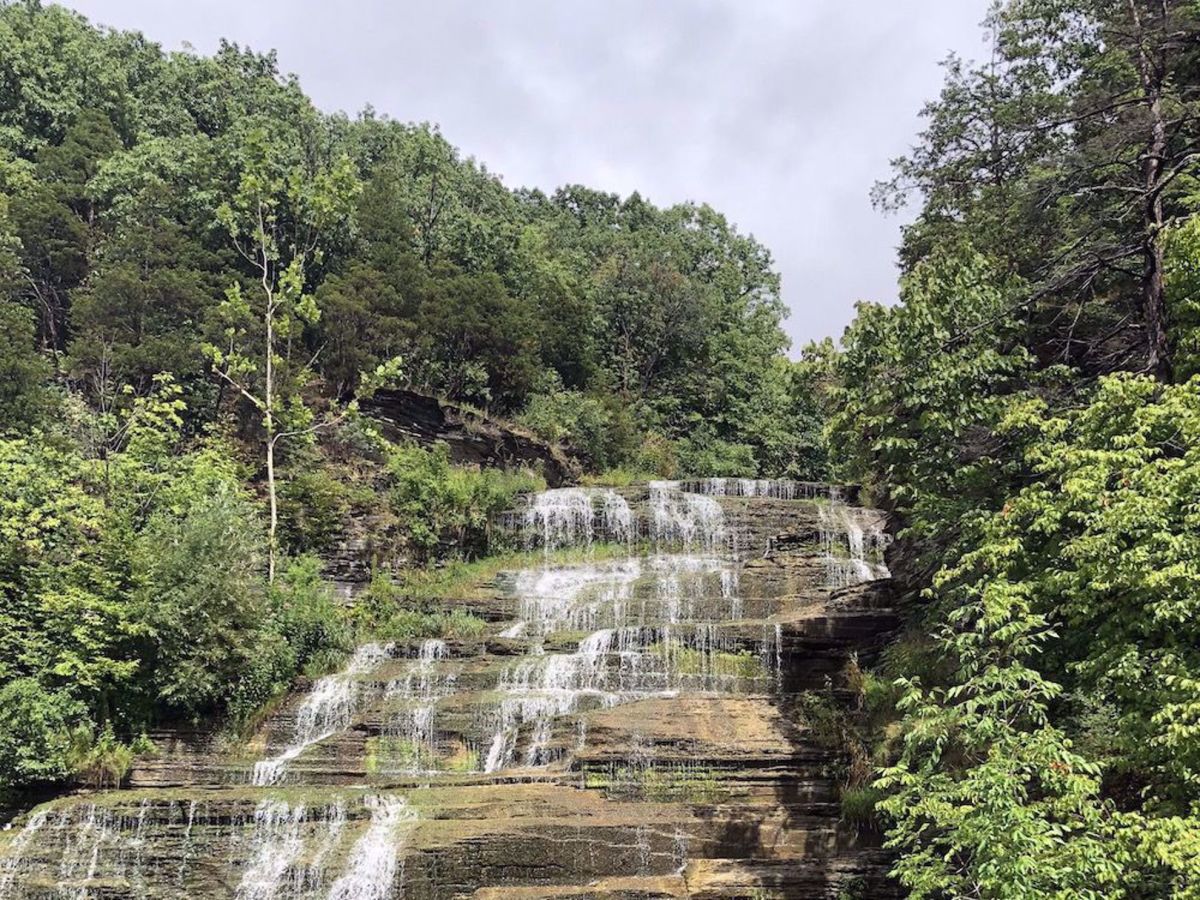 NY Finger Lakes Bike Tour Waterfall
