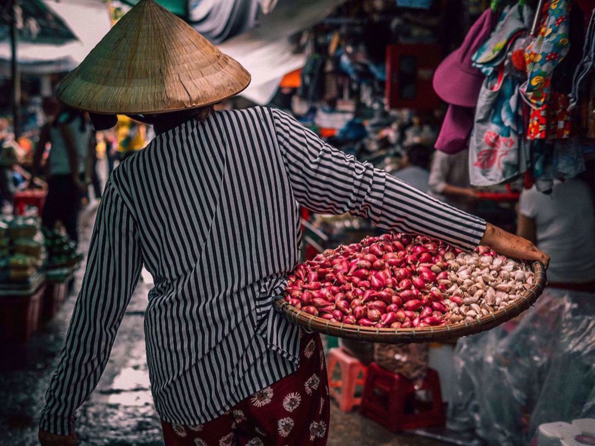 Vietnam Adventure Bike Tour Hue Market