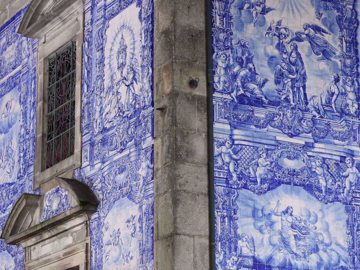 Portuguese Camino de Santiago Bike Tour Azulejos blue tiles