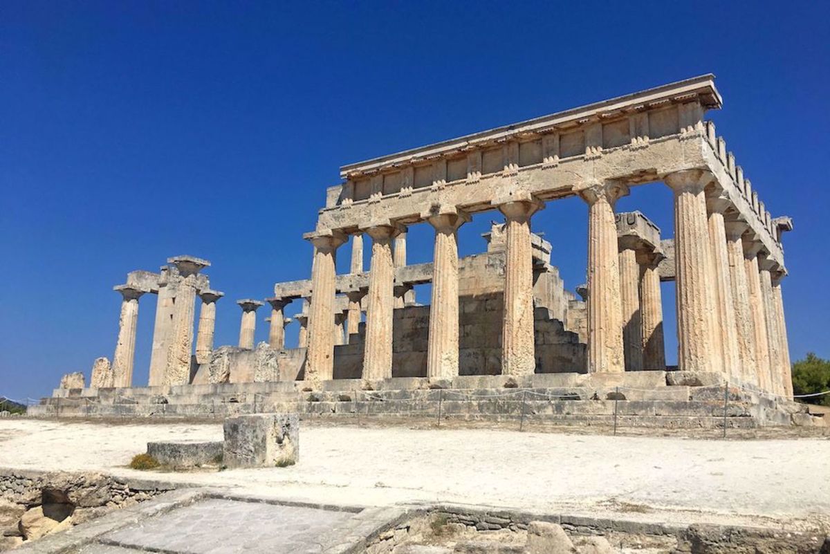E-bike and Cruise Greek Isles Bike Tour history and ruins