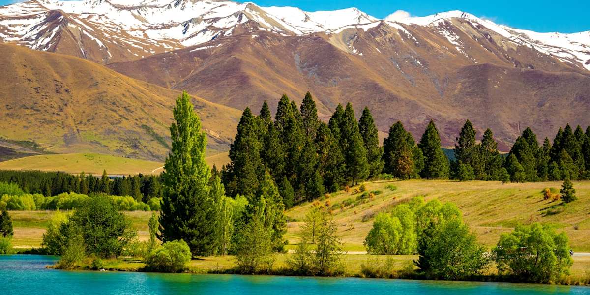 Alps to Ocean Bike tour Day 4 Lake Benmore
