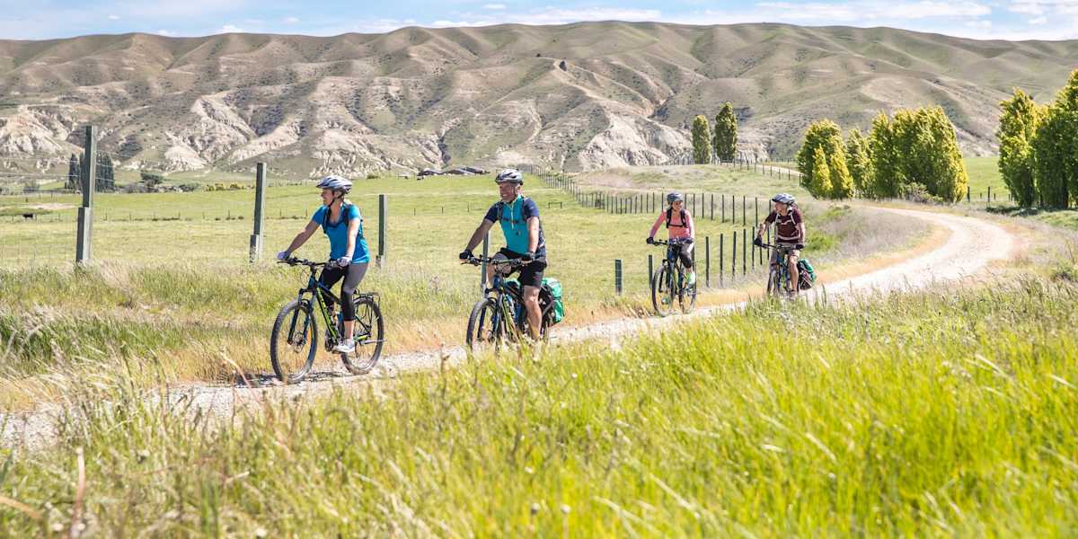 Alps to Ocean Bike tour Day 5 Guests biking