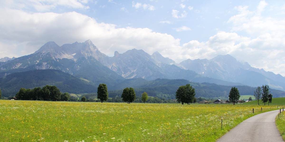 Scenic ride from Bramberg to Zell am See