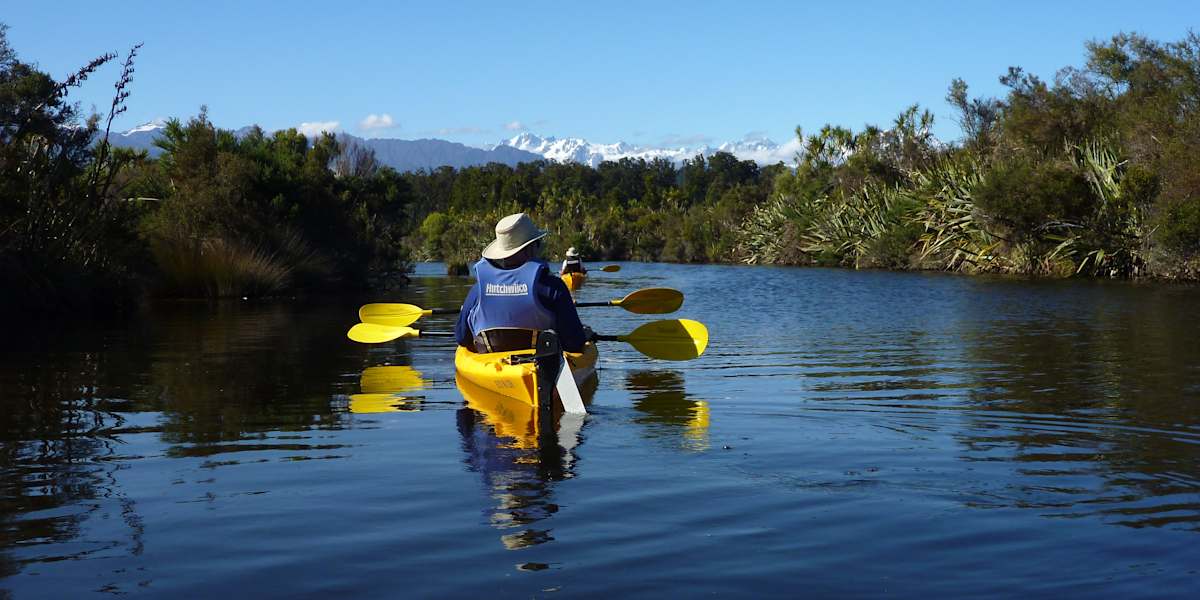 Kayak Okarito Lagoon (optional) and walk coastal forest