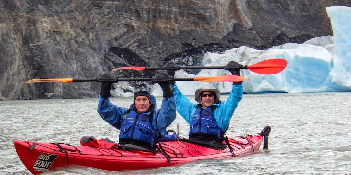 Hike to Grey Glacier, kayak Lake Grey