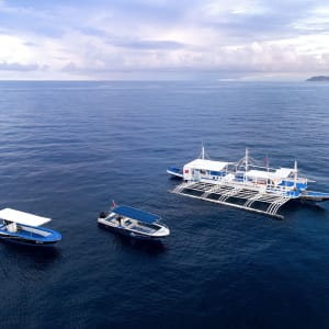 Atmosphere Resort in Negros:  Dive boats