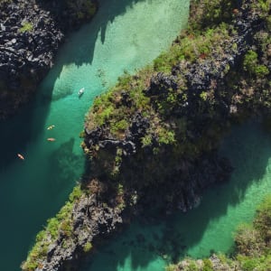 El Nido Resorts Lagen Island in Palawan:  Kayaking at the Big Lagoon