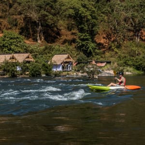 Luang Prabang aktiv erleben: activities: Kayaking on the Nam Khan river