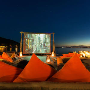 Six Senses Ninh Van Bay in Nha Trang:  Movie at the beach