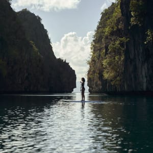El Nido Resorts Miniloc Island in Palawan:  Stand-up Paddleboarding