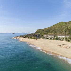 Avani Quy Nhon Resort:  Aerial view of the beach