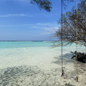 Kura Kura Resort in Karimunjawa:  Beach
