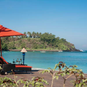 Sudamala Resort, Senggigi, Lombok:  Beach area