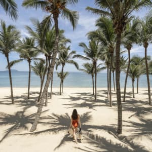 InterContinental Danang Sun Peninsula Resort:  Beautiful beach under palm trees