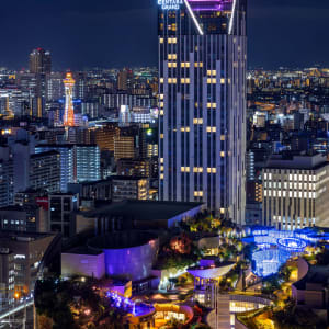 Centara Grand Hotel Osaka:  Hotel building at night