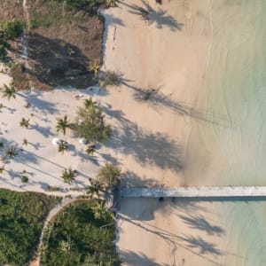 Anaya Koh Rong:  Pier from above