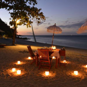 Cocotinos Sekotong in Lombok:  Dinner at the beach