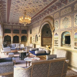 Samode Palace in Jaipur:  Lounge