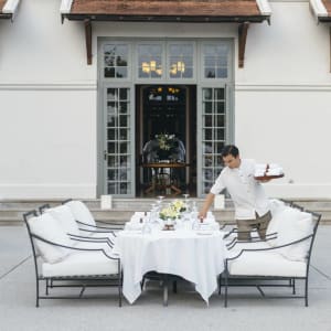 Amantaka in Luang Prabang:  Poolside Dining