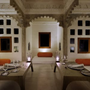 RAAS Devigarh à Udaipur:  Private Dining Area-Hawa Gokhra
