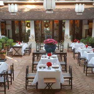 Rachamankha à Chiang Mai:  Restaurant Courtyard